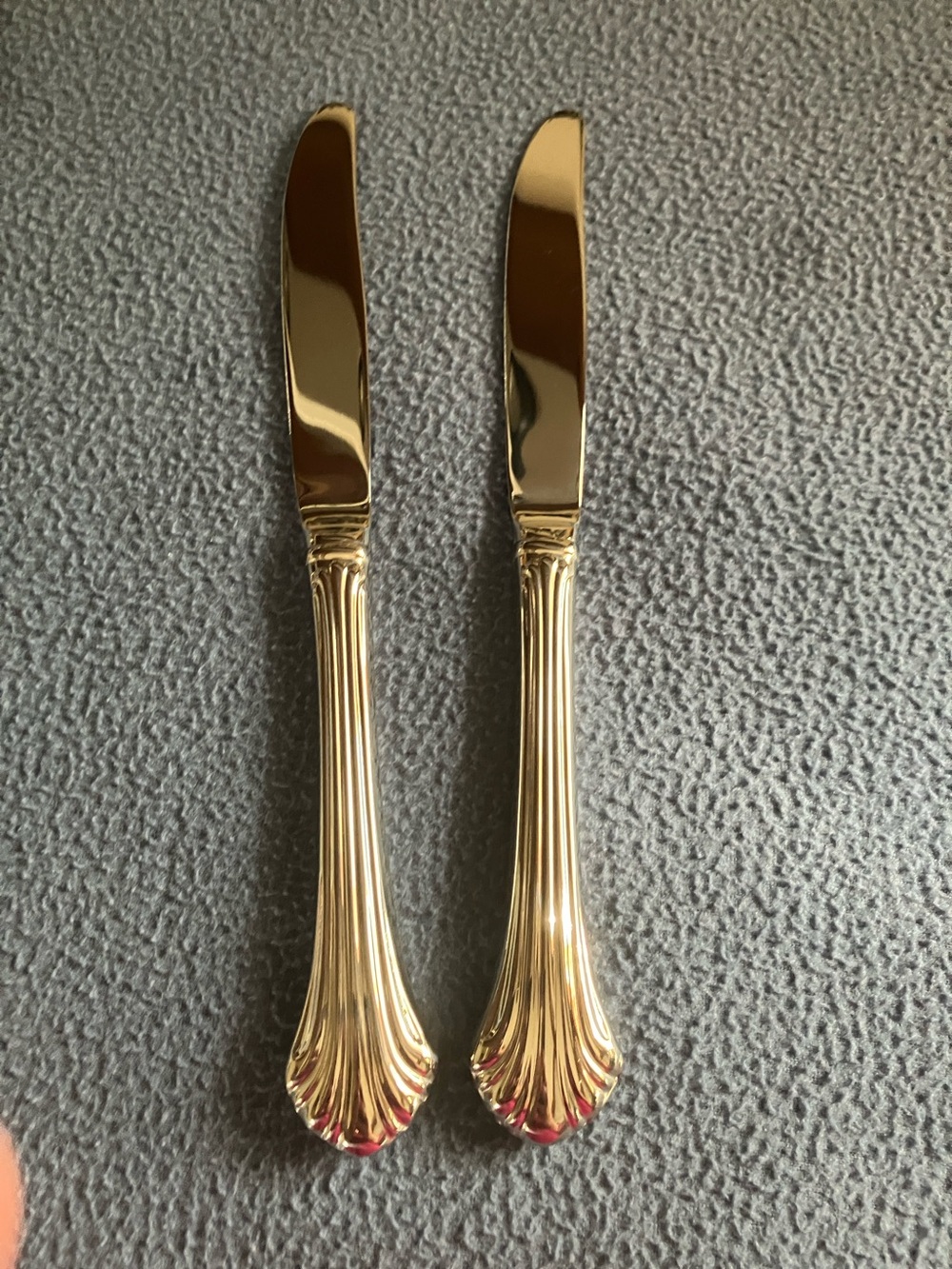 2 Gorham Quntette Stainless Steel Dinner Knives